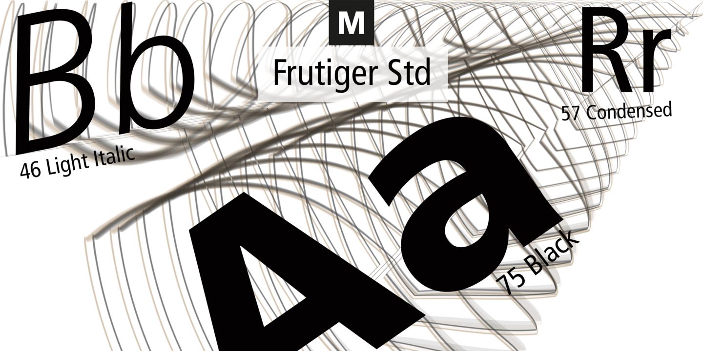 Przykład czcionki Frutiger Pro Std Light